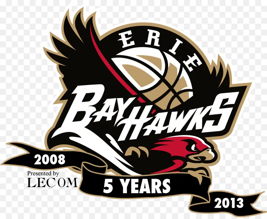 Logo Erie Bayhawks，Bola Basket PNG