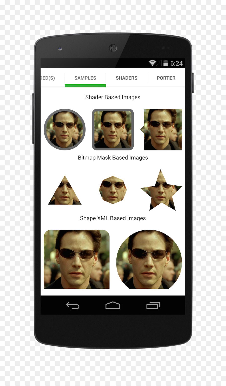 Android，Bentuk PNG