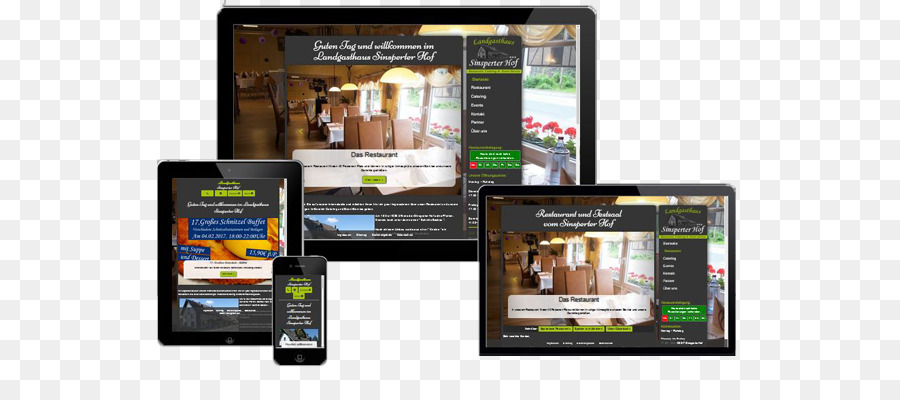 Restoran，Desain Web Responsif PNG