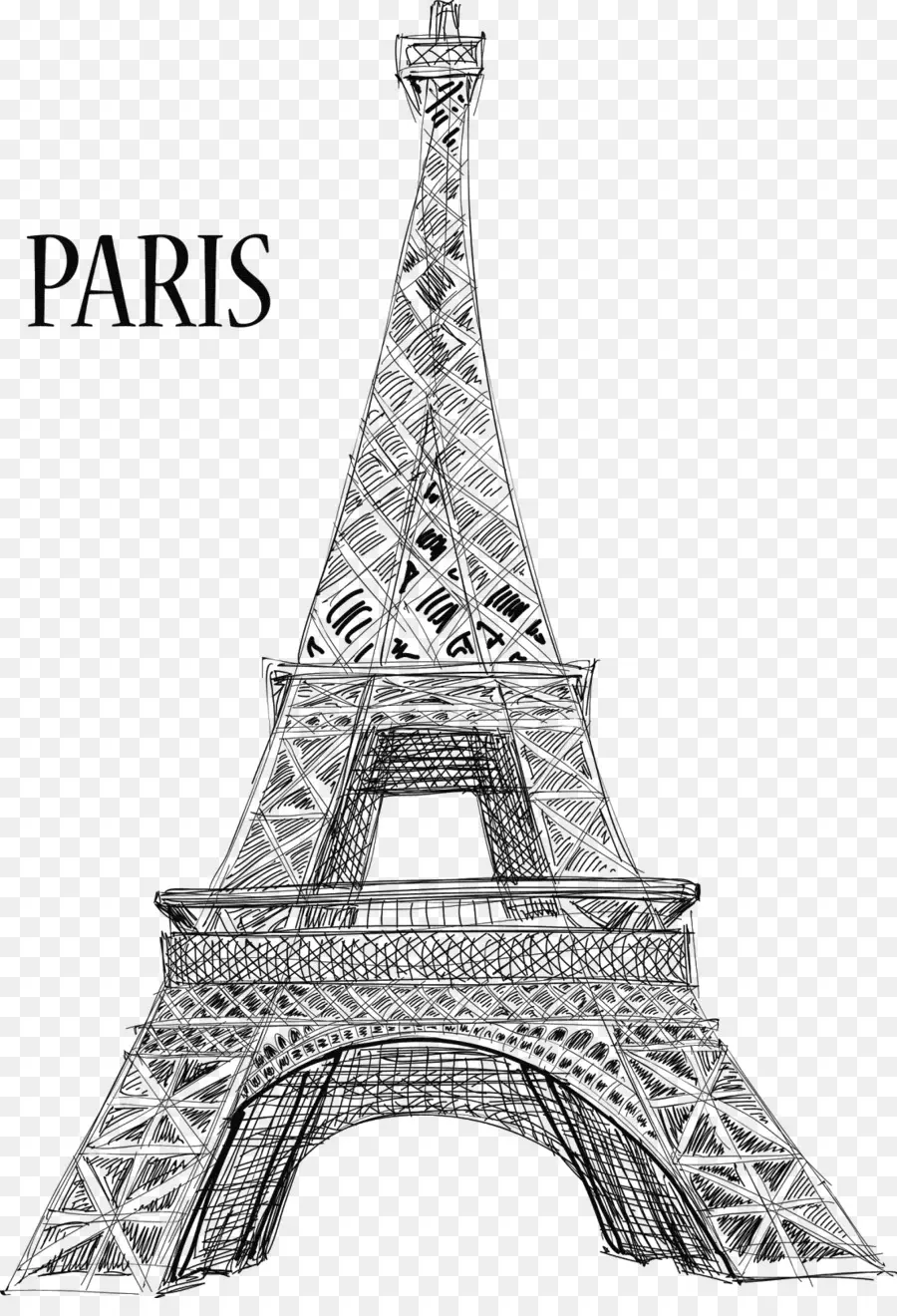 Menara Eiffel，Paris PNG