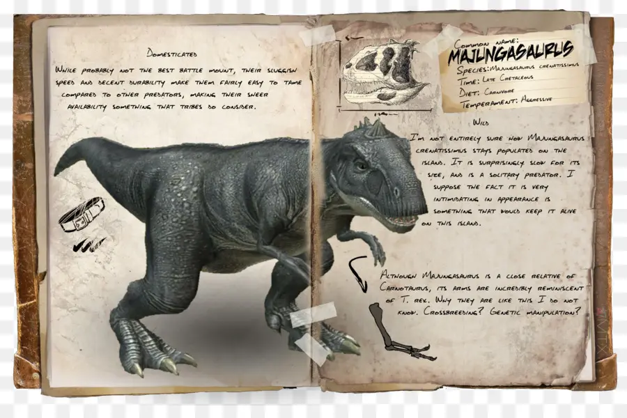 Ilustrasi Dinosaurus，Prasejarah PNG