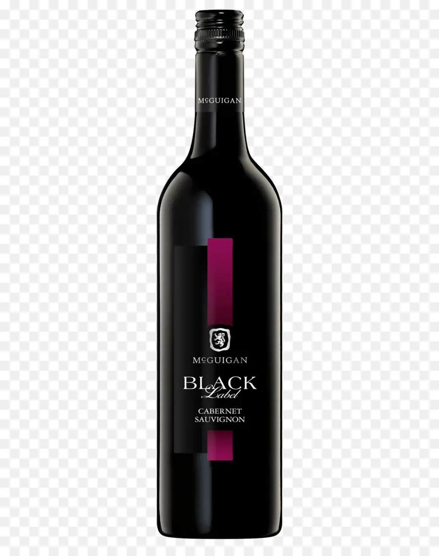 Botol Anggur Label Hitam，Cabernet Sauvignon PNG