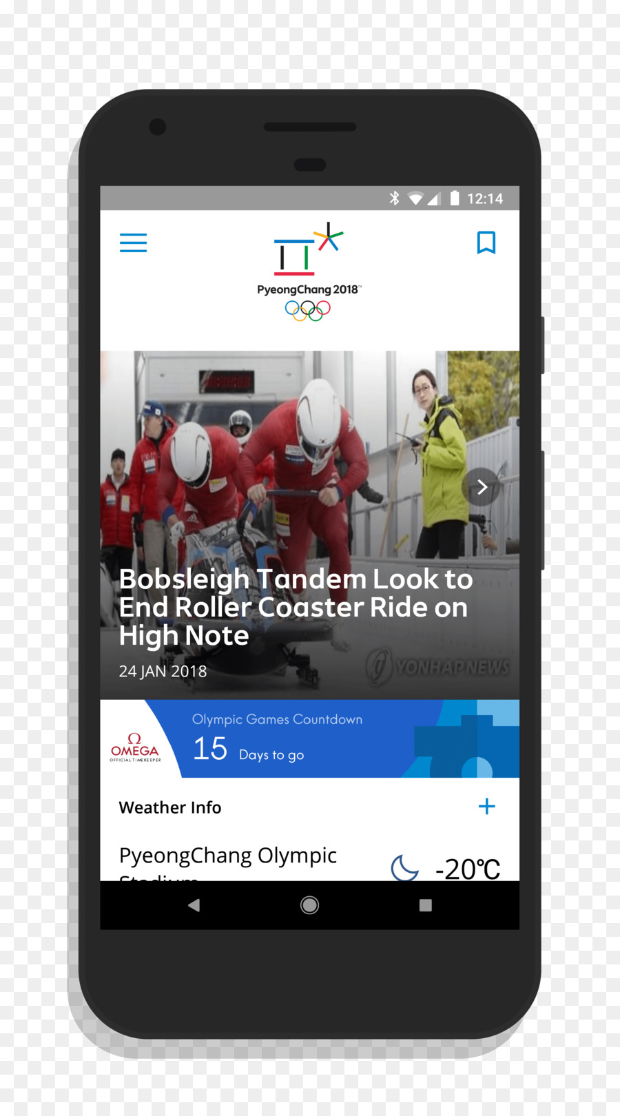 Pyeongchang 2018 Olimpiade Musim Dingin，Smartphone PNG