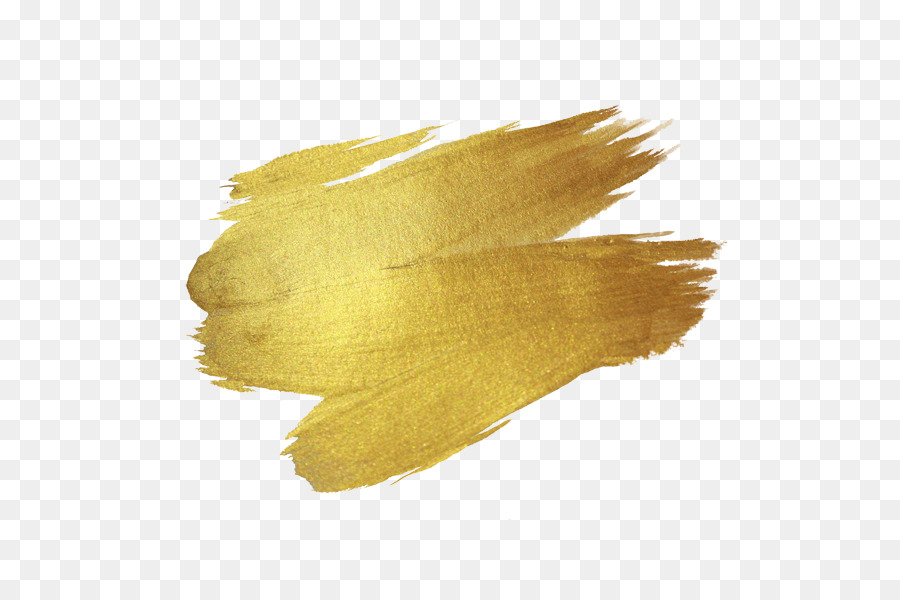 Sapuan Kuas Kuning，Cat PNG