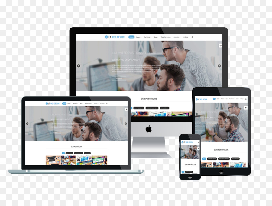 Desain Web Responsif，Template PNG