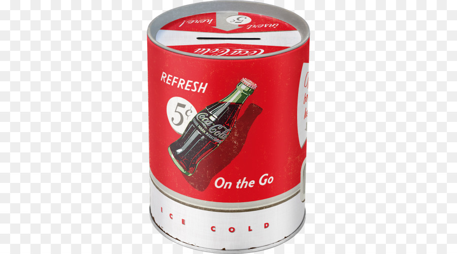 Kaleng Coca Cola，Soda PNG