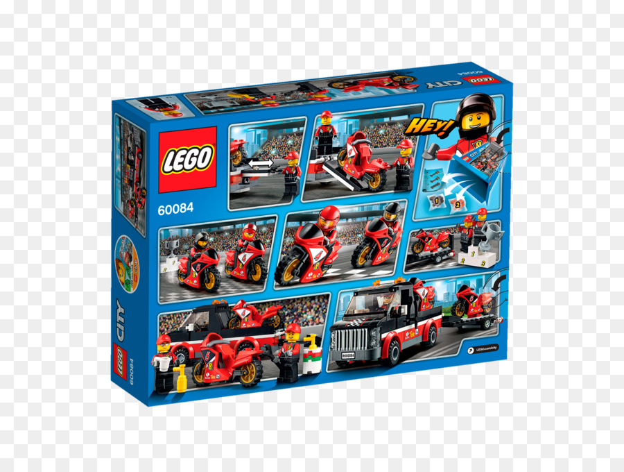 Lego 60084 Kota Balap Sepeda Pengangkut, Mobil, Sepeda Motor gambar png