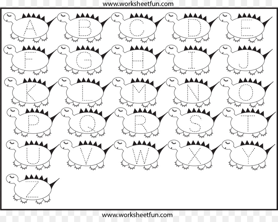 Lembar Kerja Alfabet，Dinosaurus PNG