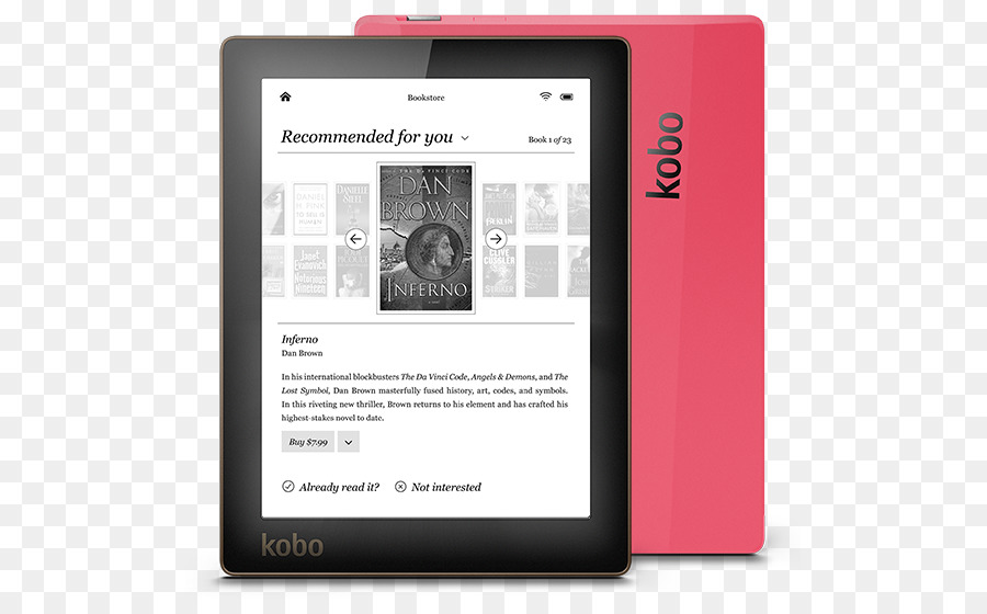 Perbandingan Ereaders，Kobo Aura PNG