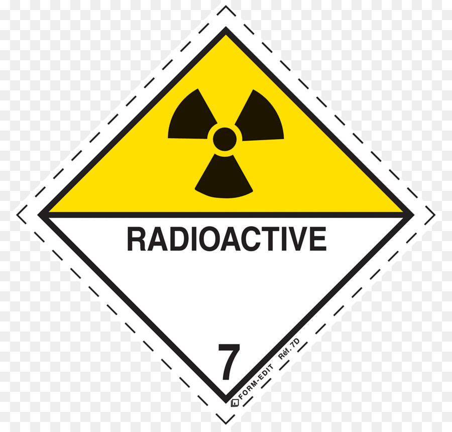 Barang Barang Berbahaya，Hazmat Kelas 7 Zat Radioaktif PNG