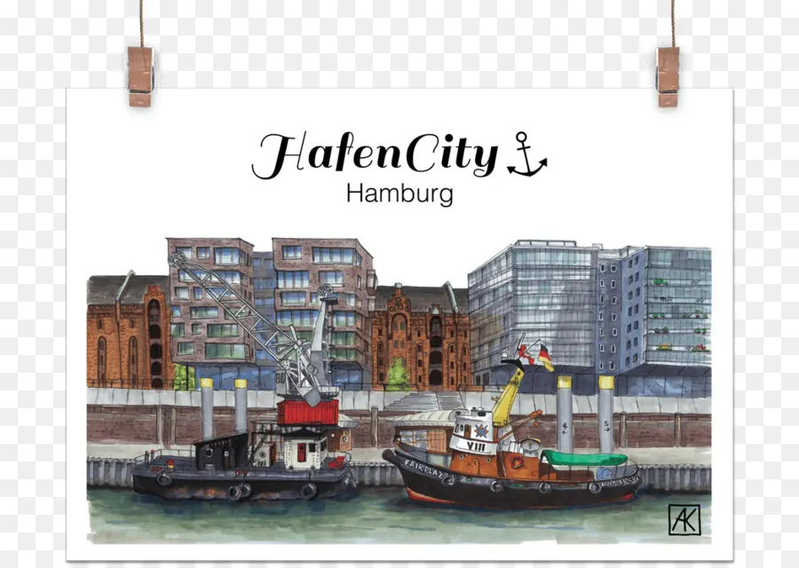 Hafencity Hamburg，Pemandangan Kota PNG