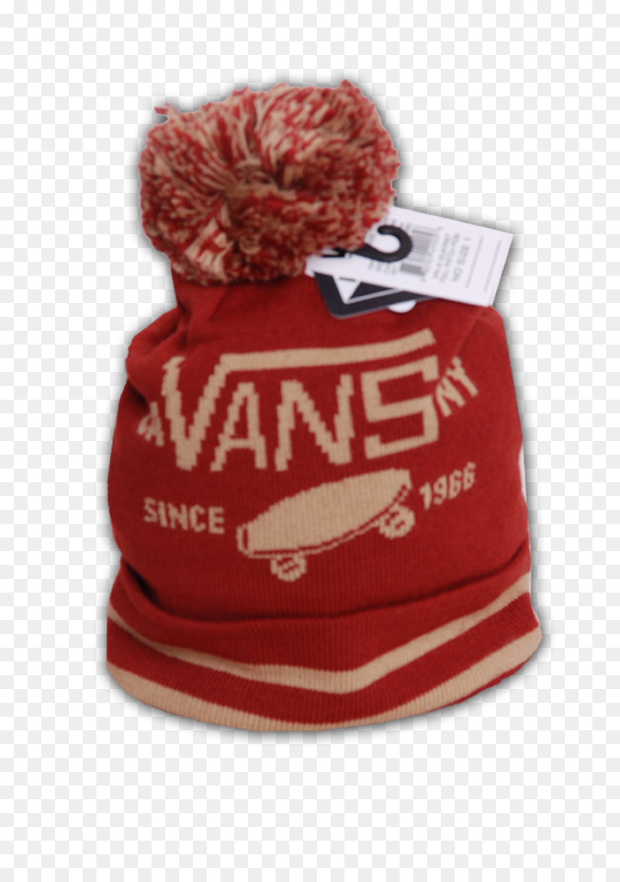 Topi，Beanie Vans Full Patch Pom Russet PNG