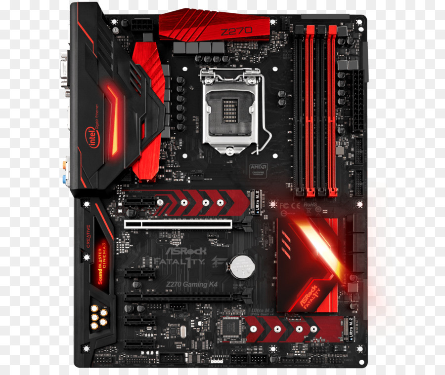 Motherboard，Asrock Fatal1ty H270m Kinerja PNG