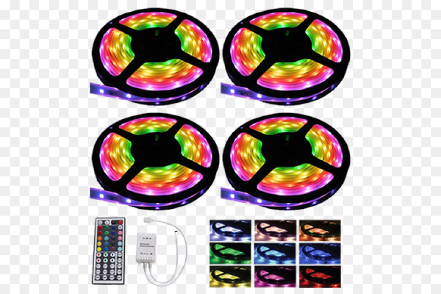 Led Strip Cahaya，Remote Kontrol PNG