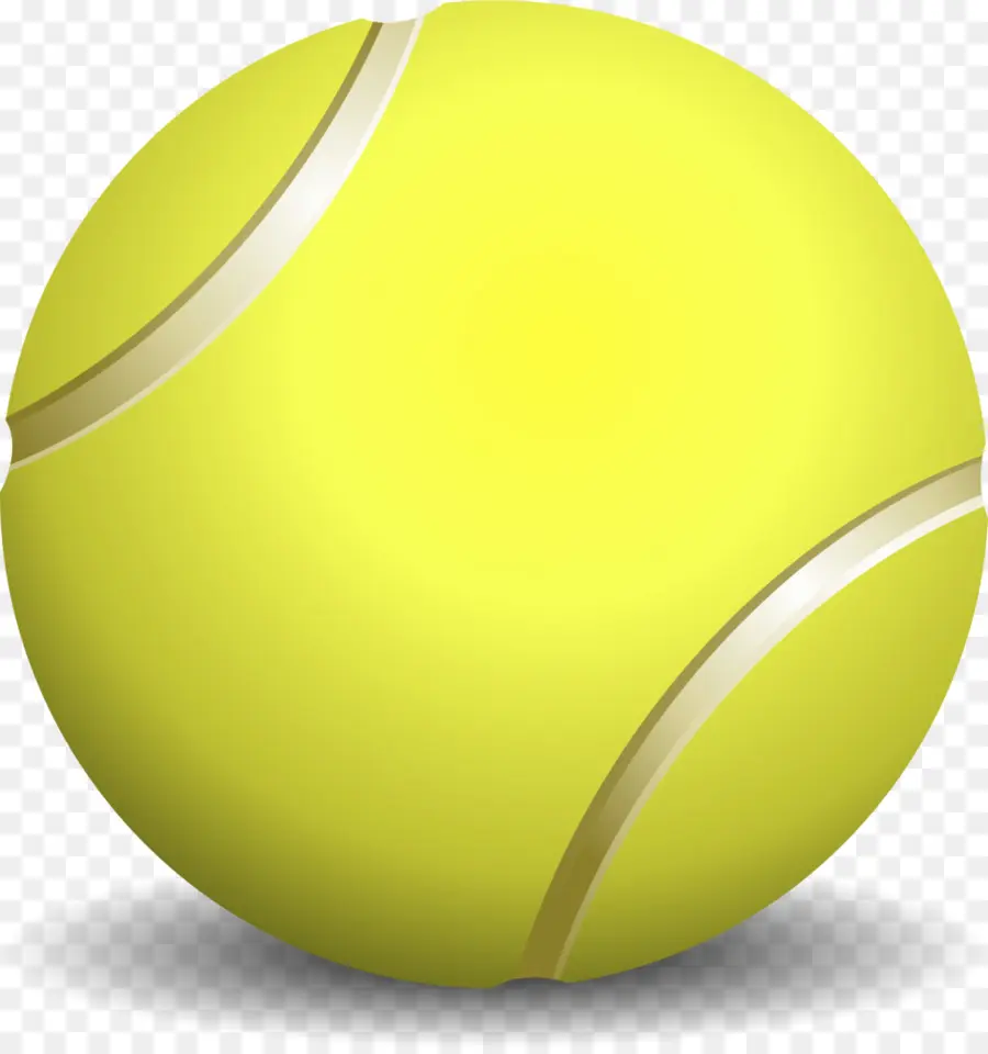 Bola Tenis，Kuning PNG