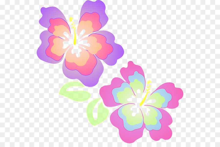 Rosemallows，Desain Bunga PNG