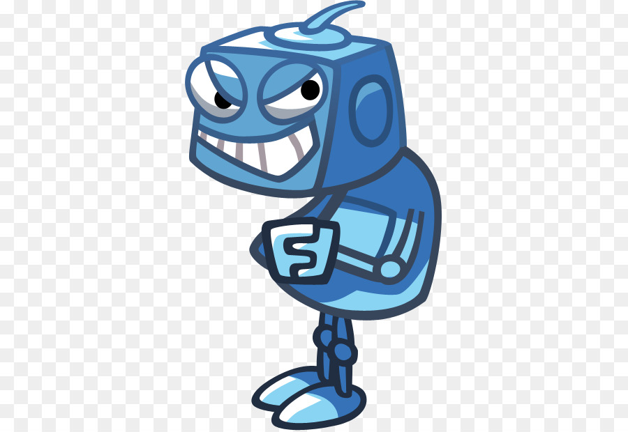 Robot Kartun，Biru PNG