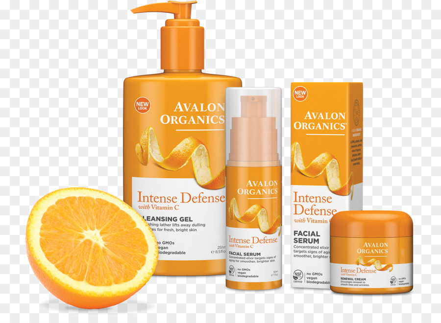 Avalon Organics Vitamin C Mudah Vitalitas Serum Wajah，Avalon Organics Intens Pertahanan Vitamin C Mudah Cream PNG