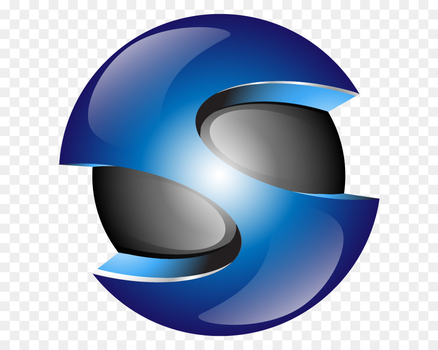 Logo Abstrak，Biru PNG