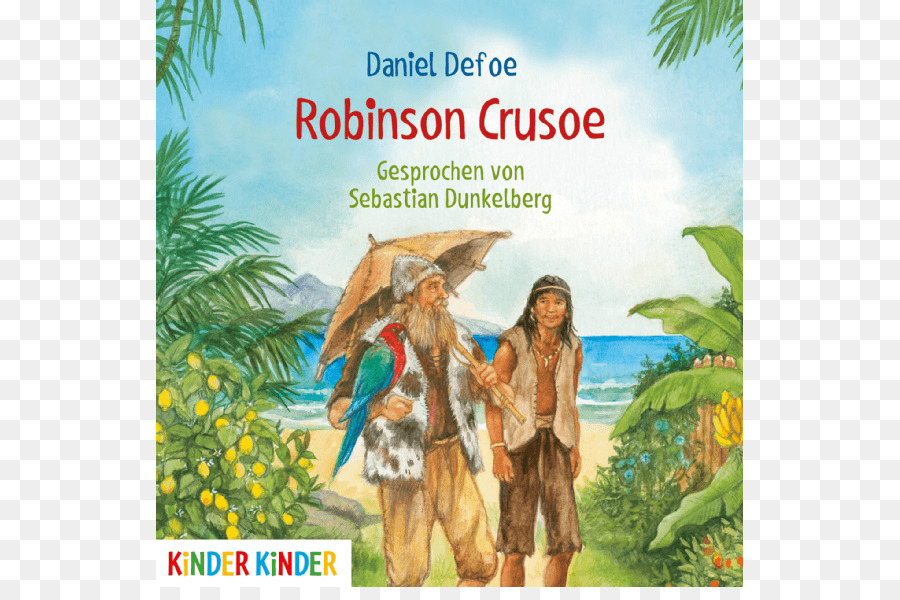 Robinson Crusoe，Robinson Crusoe Bücherbär Klasik Untuk Pembaca Awal PNG