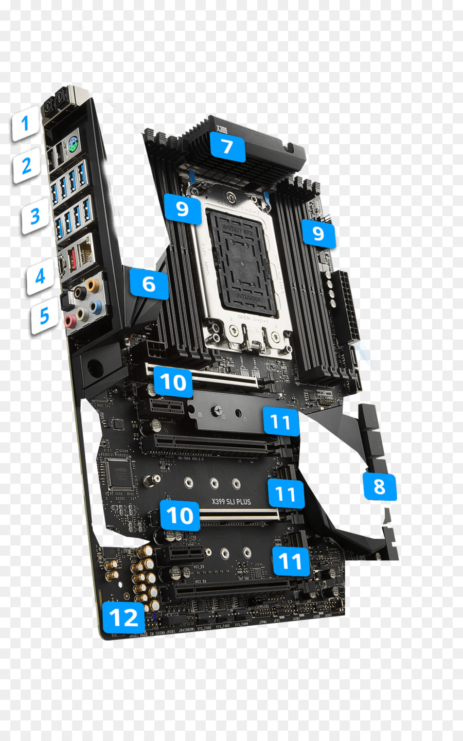 Komponen Motherboard，Komputer PNG