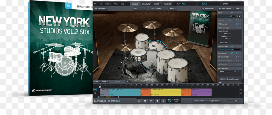 New York Studio Warisan Vol2 Sdx Download，Kamar Superior Drummer PNG