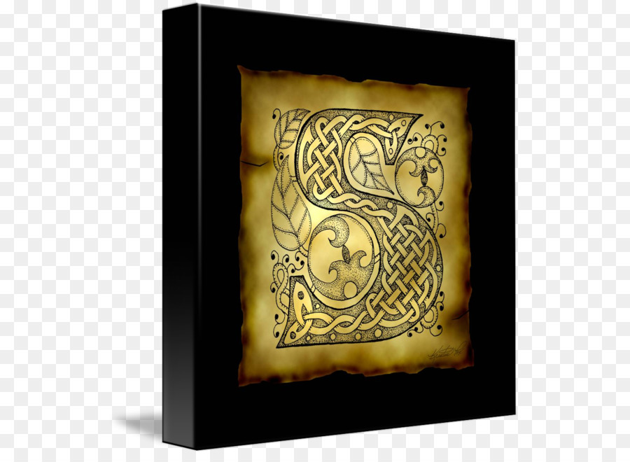 Huruf Dekoratif T，Celtic PNG