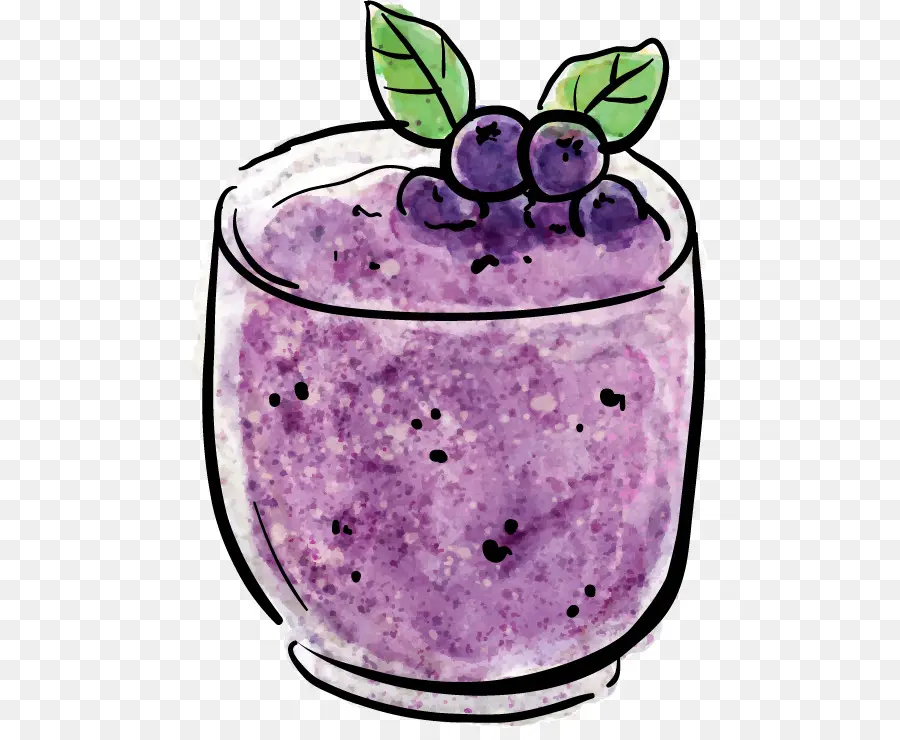 Smoothie Blueberry，Minuman PNG