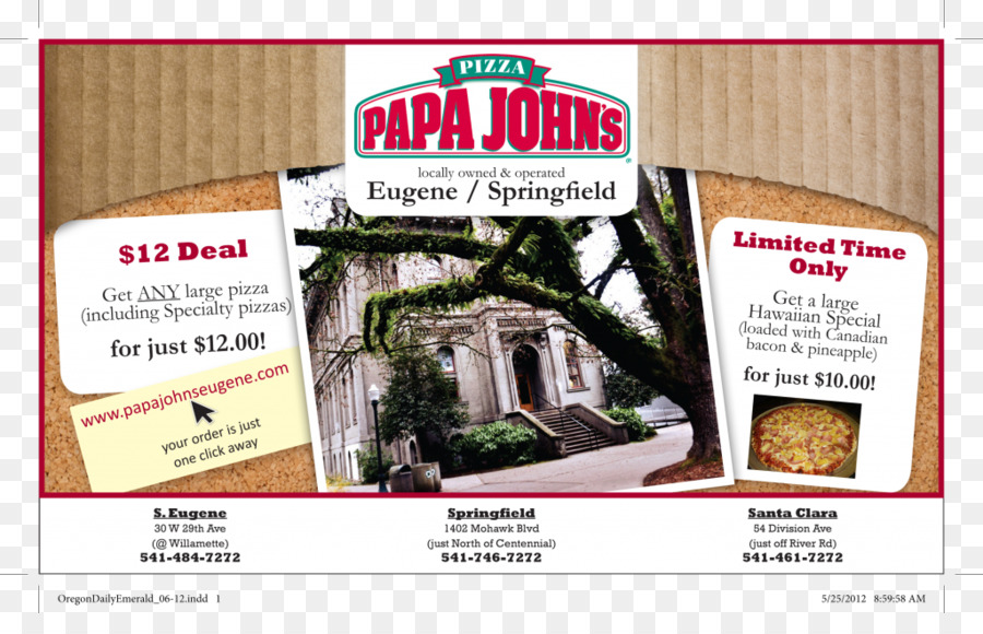 Iklan，Papa John S Pizza PNG