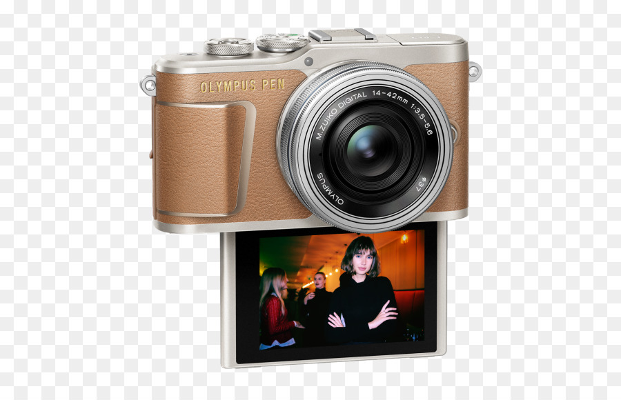 Mirrorless Interchangeablelens Kamera，Olympus Pen Epl9 161 Mp Mirrorless Ultra Hd Digital Camera 4k Coklat Body Only PNG