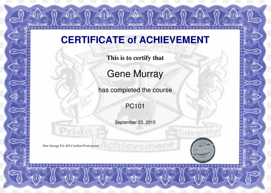 Diploma，Sertifikat Akademik PNG