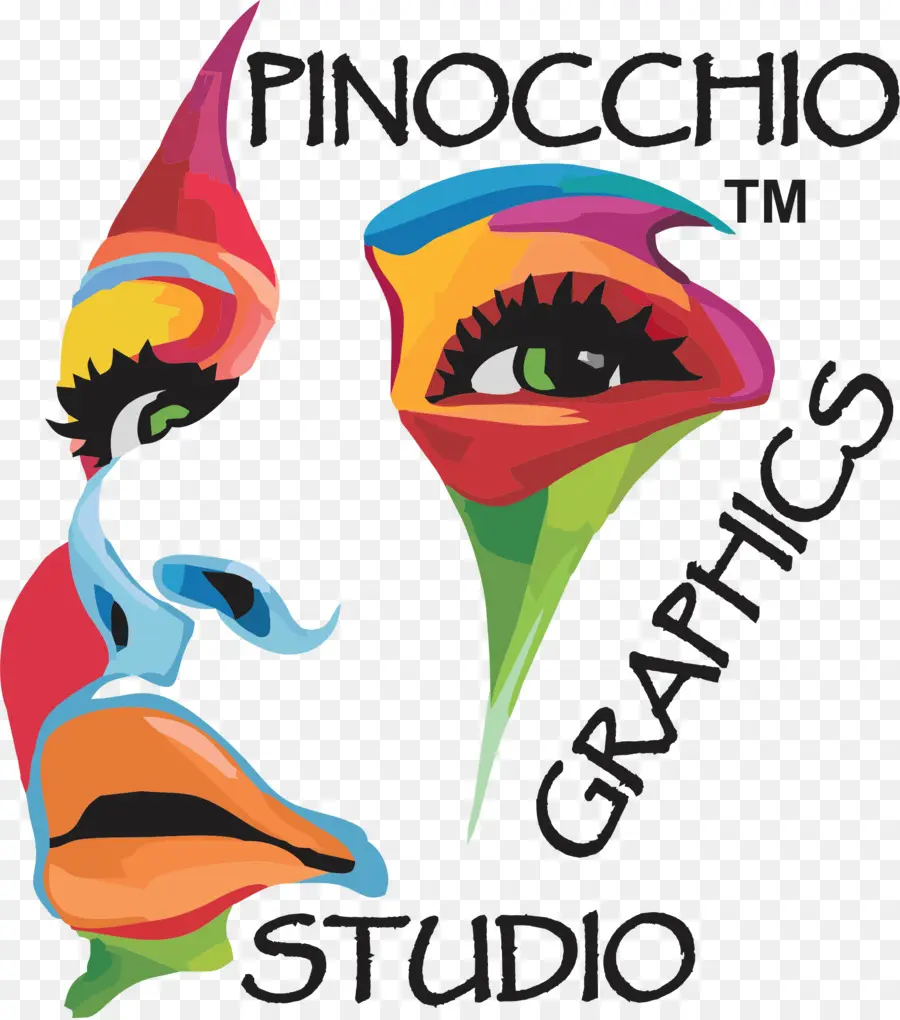 Logo Grafis Pinokio，Studio PNG