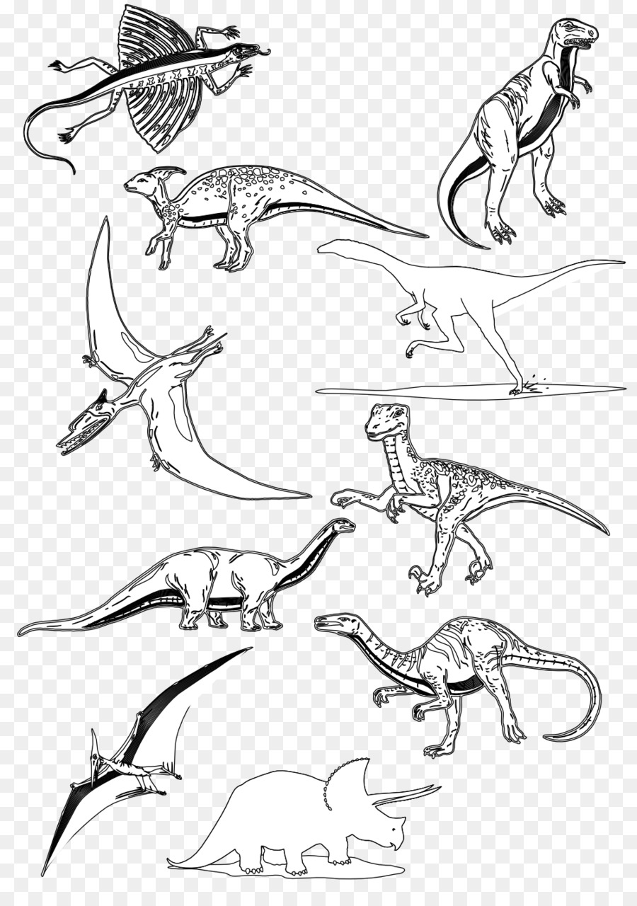 Sketsa Dinosaurus