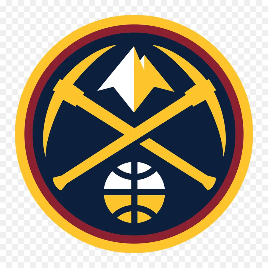 Logo Denver Nuggets，Bola Basket PNG