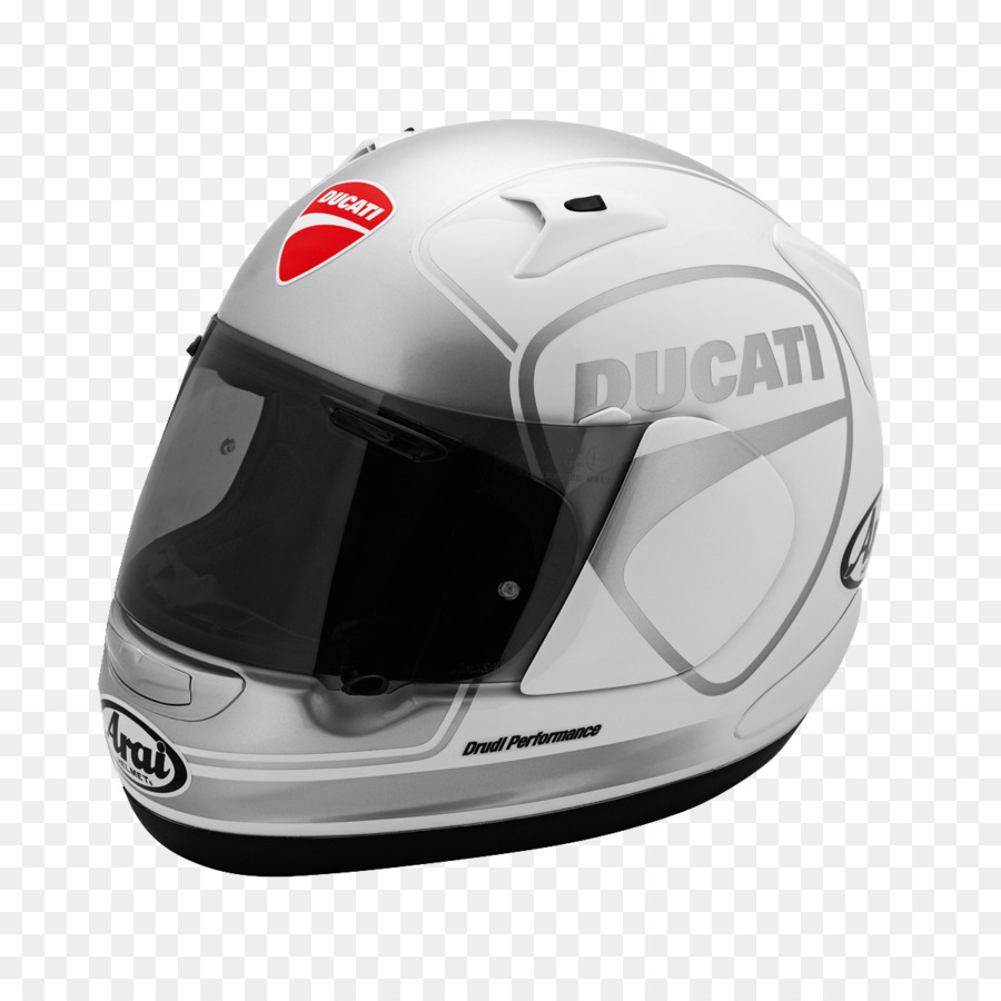 Helm Sepeda Motor Putih，Ducati PNG