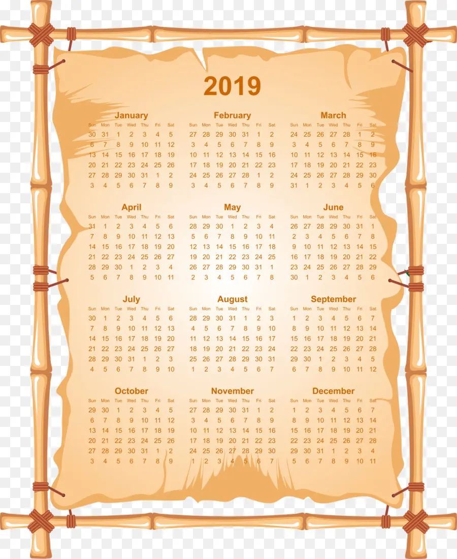 Kalender 2019，Tahun PNG