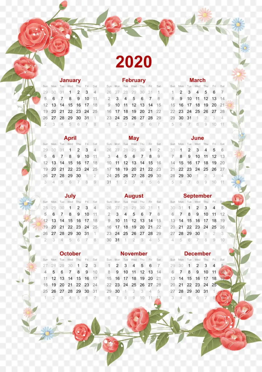 Kalender 2020，Tahun PNG