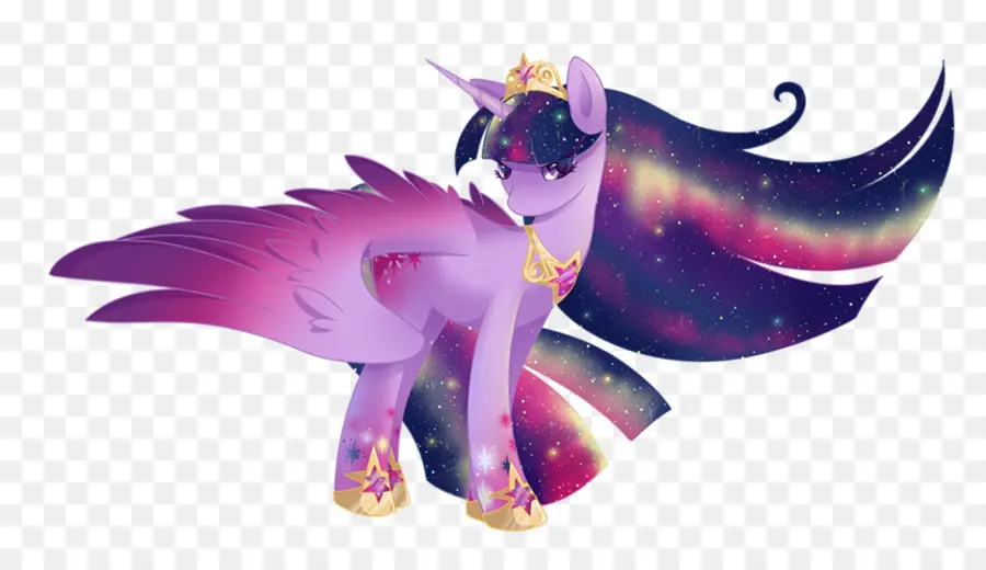 Unicorn Ungu Dengan Surai Galaksi，Unicorn PNG