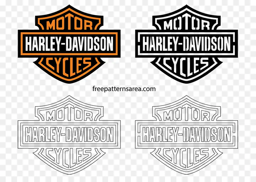 Logo Harley Davidson，Merek PNG