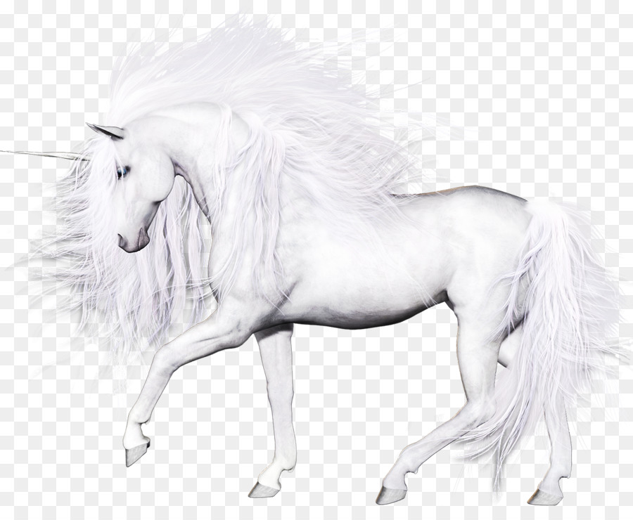 Unicorn Putih，Fantasi PNG