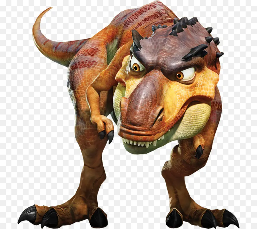 Dinosaurus Kartun，Oranye PNG