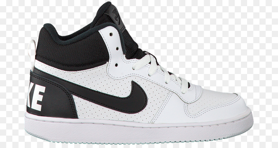 Sepatu Sneaker High Top Putih Dan Hitam，Nike PNG