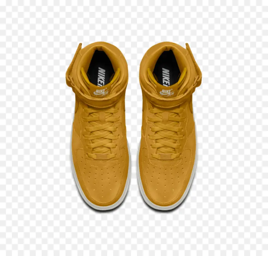 Sepatu Kets Kuning High Top，Sepatu Kets PNG