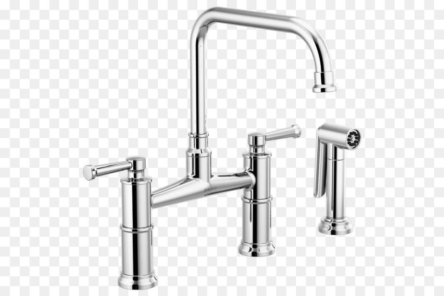 Faucet Menangani Kontrol，Brizo 62525lf Artesso Jembatan Kitchen Faucet Dengan Sisi Semprot PNG