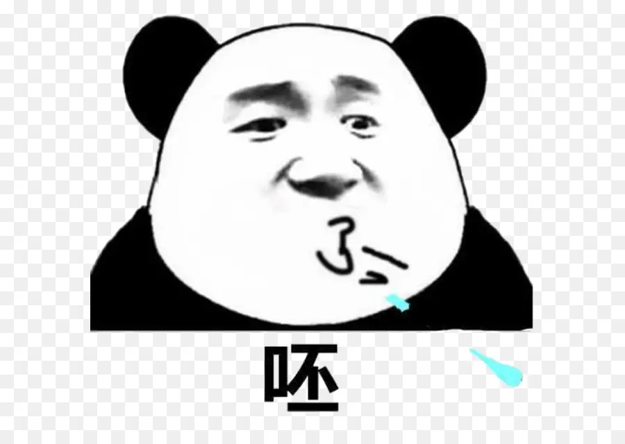 Wajah Panda，Ekspresi PNG