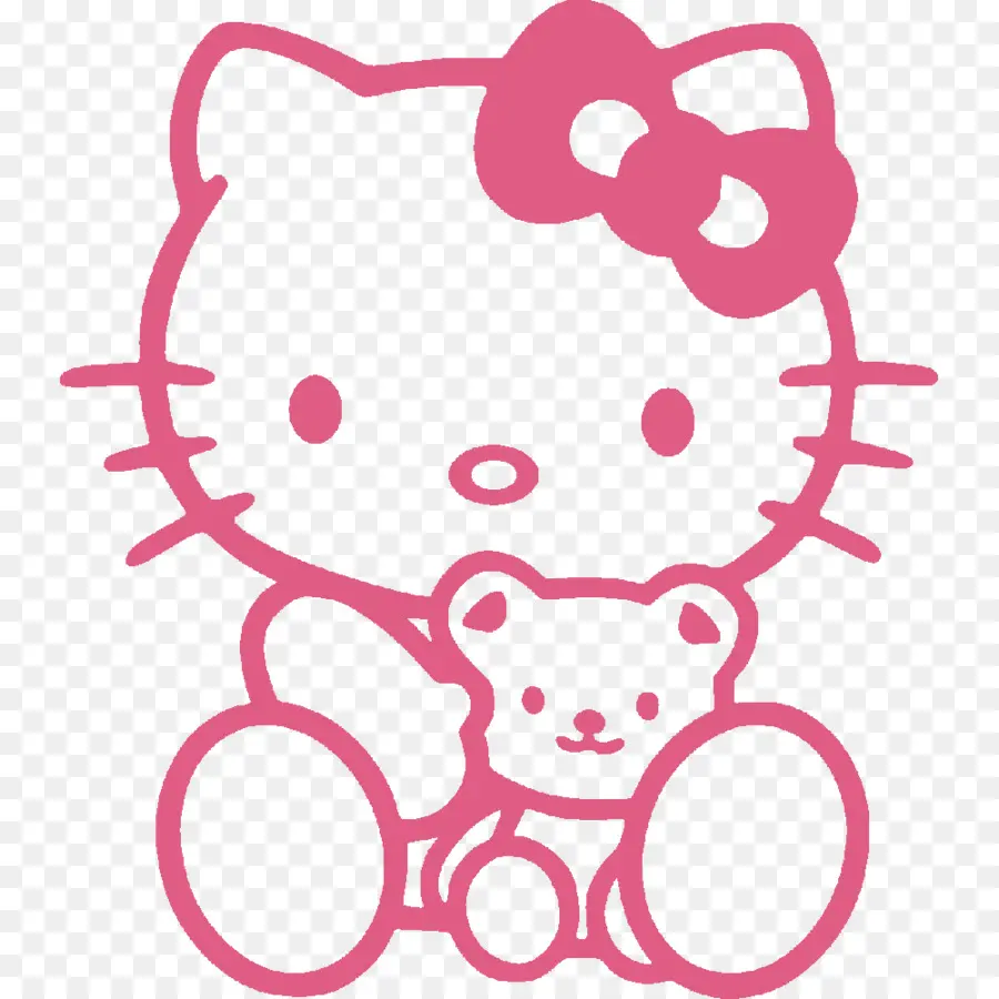 Halo Kitty，Boneka Beruang PNG