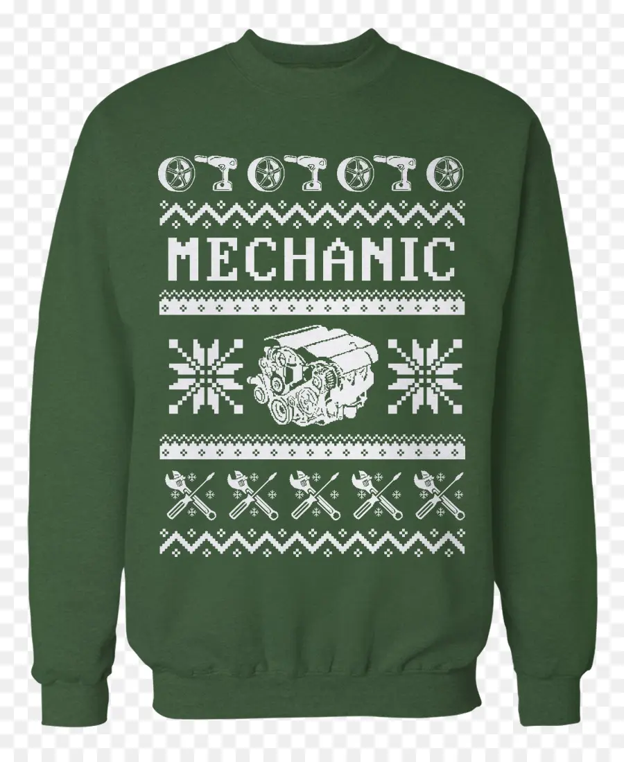 Sweater Mekanik，Sweter PNG