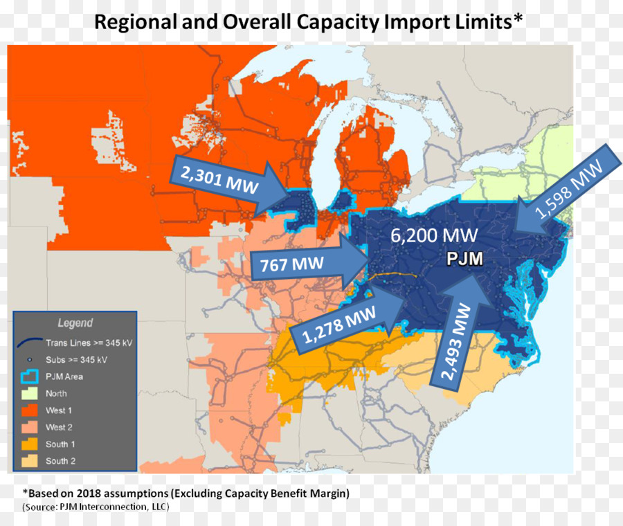 Pjm Interkoneksi，Peta PNG
