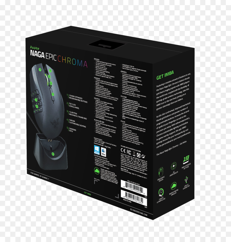 Mouse Komputer，Razer Naga Epik Kroma PNG