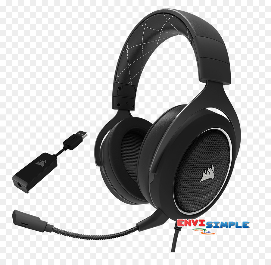 Corsair Hs60 Surround Gaming Headset，71 Suara Surround PNG